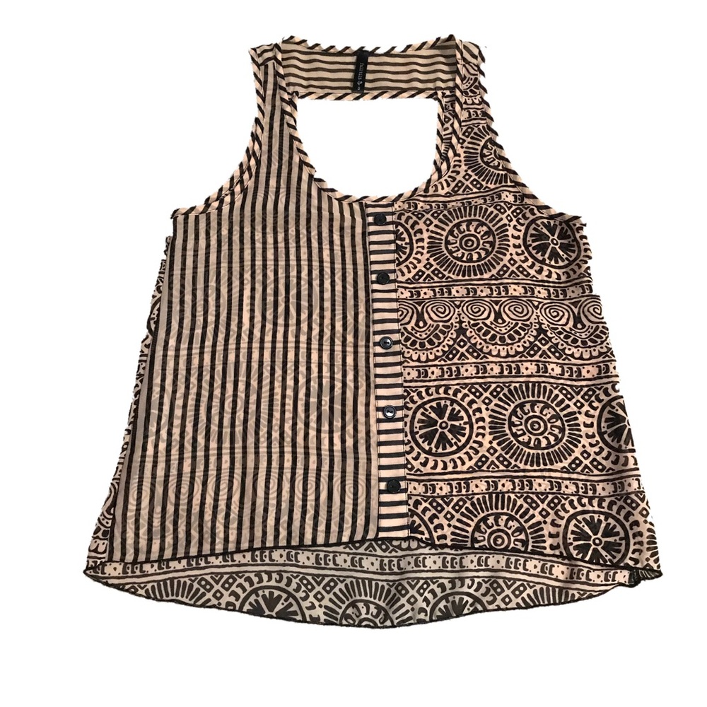 Full Tilt Tribal Sheer Tank Top